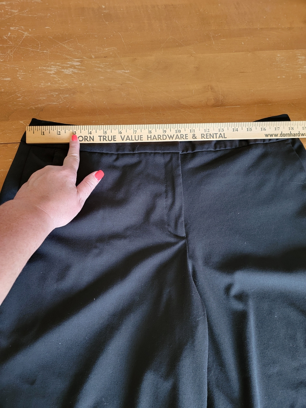 George Black Cropped Wide-Leg Capris Work Wear Size 16 - Picture 7 of 12